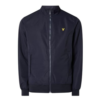 Lyle & Scott Outdoorjas Mesh Backed Funnel Neck Jacket Blauw