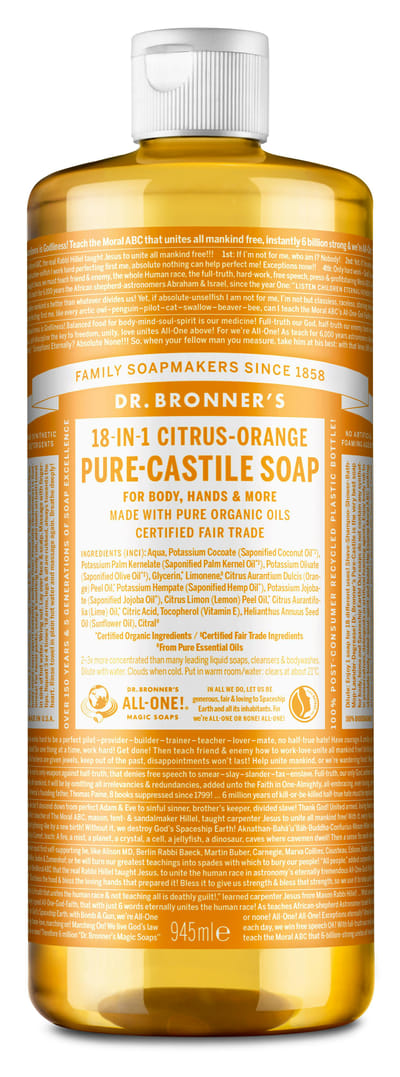 Dr Bronners Liquid soap citrus/orange 945 Milliliter