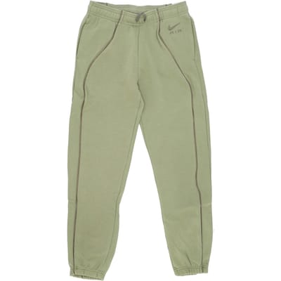 Fleece trainingspak voor dames Sportkleding Air Fleece halfhoge joggingbroek Alligator/medium olijf/medium olijf