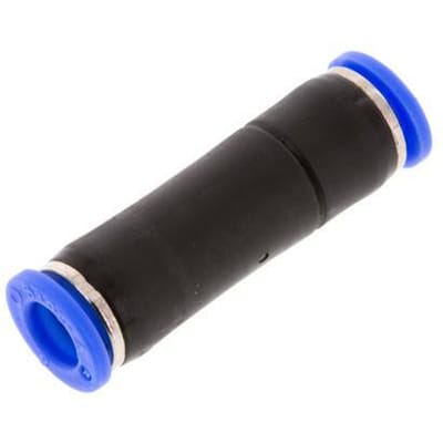 8mm Vernikkeld Messing/PBT Terugslagklep Insteekkoppeling 0.2-10 bar