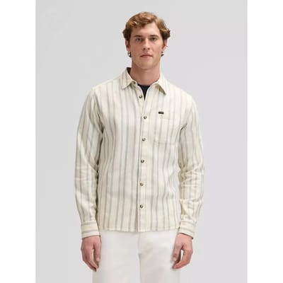 Lee 112378528 Overhemd Met Lange Mouwen Beige M Man