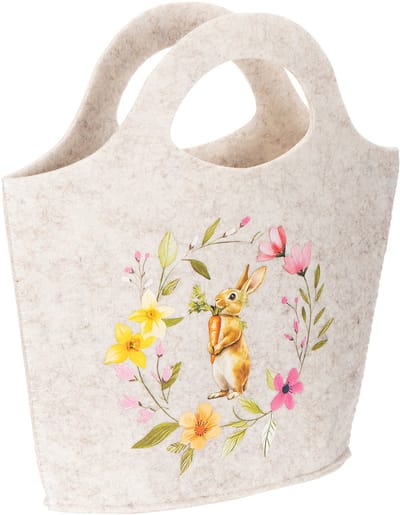 Vilten tas met schattig paashaasje, geschikt voor de lente en zomer, 2