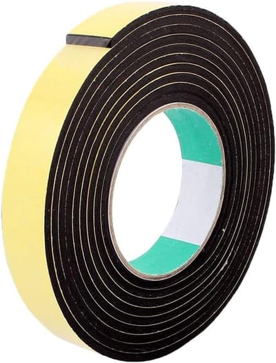 Zelfklevende Weerstrip Tape voor Raam en Deur Isolatie, Hoge Dichtheid Schuim, 15mm*5m*3mm, EVA Afdichting Foam Tape, Weerbestendigheid verhogen.