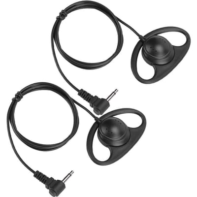 2 STUKS Mobiele Telefoon 3.5mm Grote Luidspreker Oorhaak Headset Alleen Luisteren Oortelefoon zonder