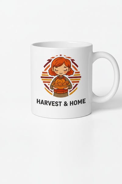 Herfst Oogst & Thuis Mok | Koffiemok Cadeau met Herfst Design