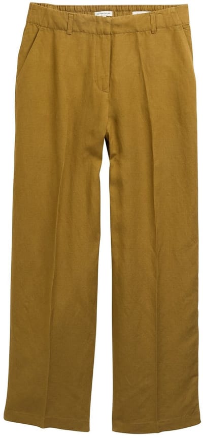 Tom Tailor TTLEA broek met wijde pijpen en linnen