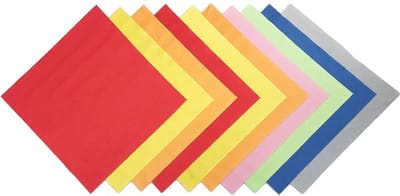 HIP Microvezel doekjes gekleurd 20x20cm 10 stuks (WILLEKEURIGE KLEUREN)