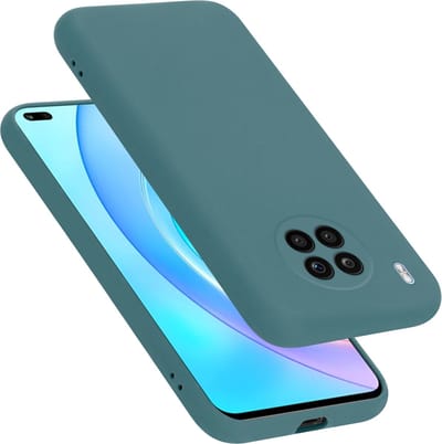 Cadorabo Hoesje geschikt voor Honor 50 LITE in LIQUID GROEN - Beschermhoes gemaakt van flexibel TPU silicone Case Cover