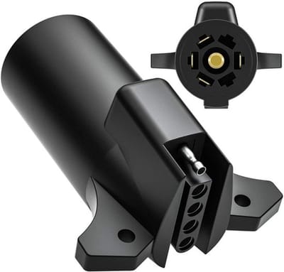 Allecto - 7-way adapter plug - camper en trailer - 13 naar 7-pins