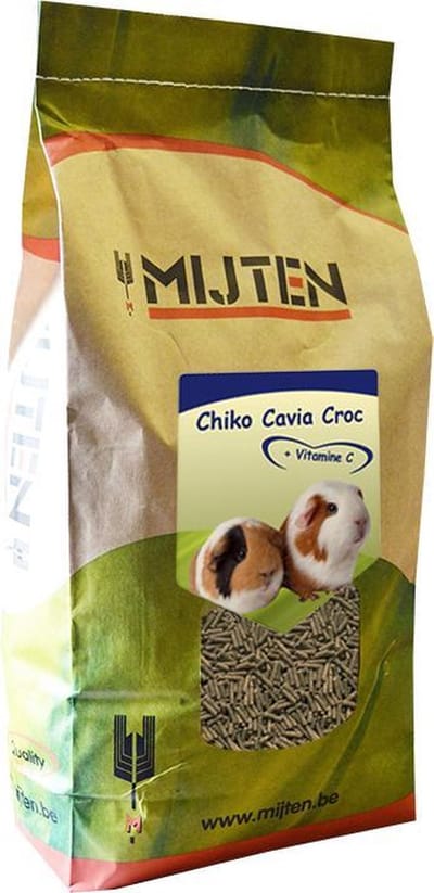 Mijten Caviavoer - Volledig Knaagdierenvoer - Caviakorrel met Vitamine C - Complete Voeding Cavia's - Natuurlijk - 3kg