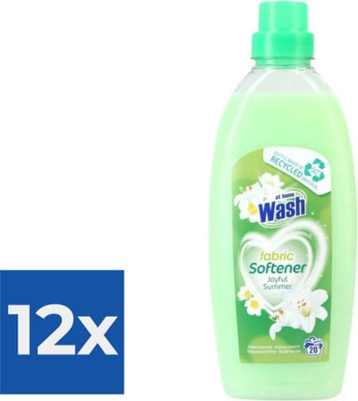At Home Wasverzachter Joyful Summer 750 ml - Voordeelverpakking 12 stuks