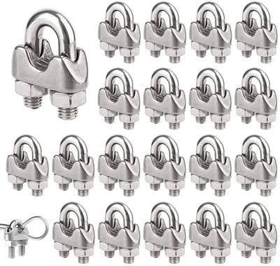Kabelklem M3 - 20 stuks roestvrij staal 304 - Beugelklemmen voor kabels Ø 3 mm