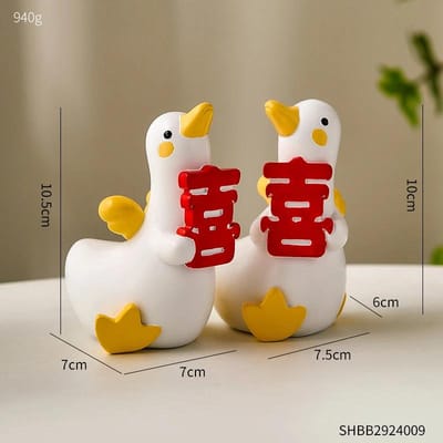 Décoration de Maison Créative Moderne Bureau Meuble TV Étude Présentoir Mignon Petit Animal Décoration de Bureau red