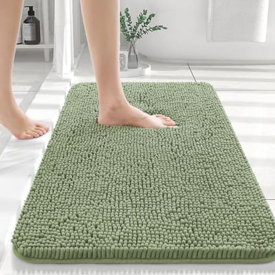 HAPIHAPPY Nieuwe Chenille Badkamermat Extra Zacht Dik Absorberend Shaggy Badmatten Antislip Machinewas Droog Pluche Badkleden 51X76