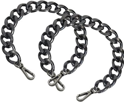 2x Metalen Tasriemen Vervanging - Verstelbare Schouderketting voor Handtassen en Portemonnees