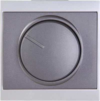 Afdekking Druk-wisseldimmer - Dimmer Afdekplaat - Wandmontage Afwerking - Rechthoekige Inzetstukken - Standaard Formaat - antraciet