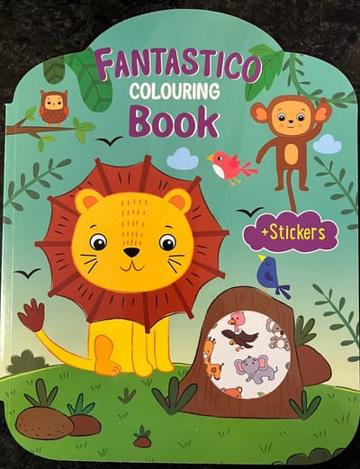 kleurboek Wilde Dieren met stickers vol met wilde dieren