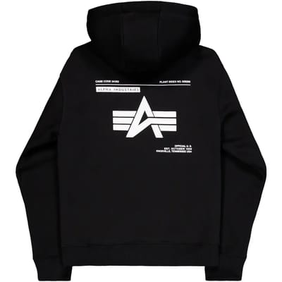 Hoodie Alpha Industries Label Back Print