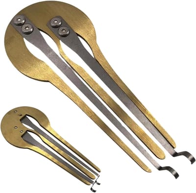 Mondharp Instrument - Kleine Mondharp - Muziek Maken - Draagbaar Folk Instrument - 11 x 7 cm - Goud