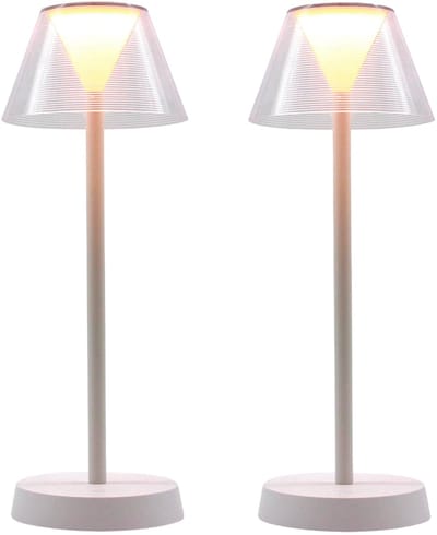 Set van 2 draadloze tafellampen H34CM BEVERLY X2