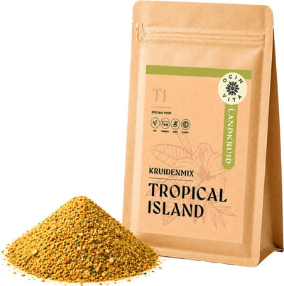 Tropical Island Kruidenmix 100g – Exotische Kruiden met Mango & Ananas – Zoet-Kruidig voor Curry, Rijst & Marinades – Zonder Kunstmatige Toevoegingen – Ocin Vita