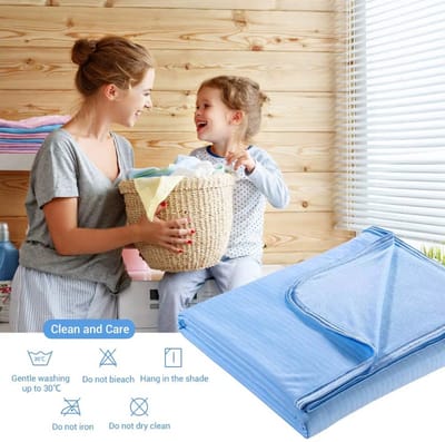 Grote Twin Koeldeken – Zomerdeken, Q-Max 0.4 Koel Fiber, Warmte Absorberend, Wasbare Plaid - Grijs - Maat 150x200CM