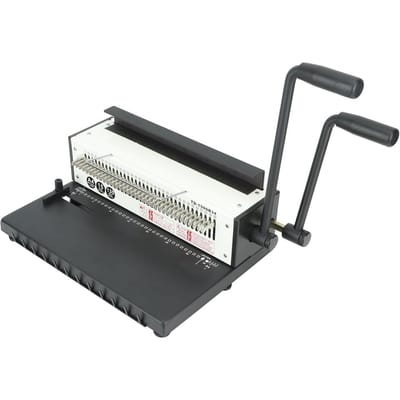 Inbindmachine 3:1 Pitch Spiraalbinder 34 Gaten 2 Spoel Ponsmachine voor A4 A5 Letterformaat black