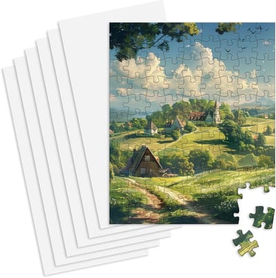 Legpuzzelbladen - Puzzelbeschermers - Puzzels bewaren - Supersterke lijm - 6 vellen - Wit