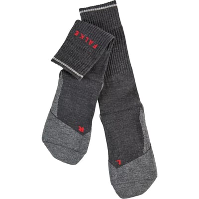FALKE TK2 Explore Wool Silk medium padding wol functioneel materiaal wandelsokken dames grijs - maat 37-38