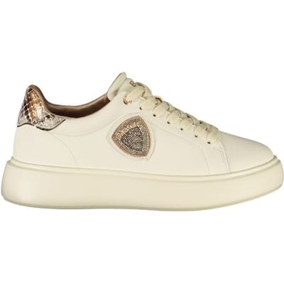 Blauer Beige Polyurethaan Dames Sneaker