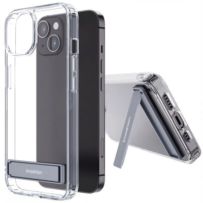 imoshion Hoesje - Geschikt voor Apple iPhone 14 - Stand Backcover - Transparant