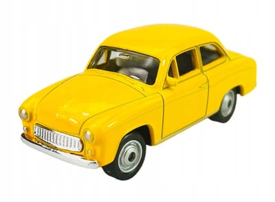 Welly Syrena 105 geel metaal 1:60 nieuw model speelgoedauto