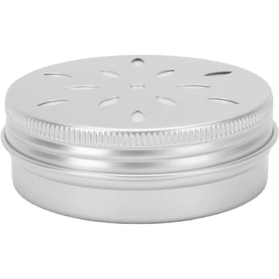 10 STUKS Hondengeur Werkblikjes Rond Aluminium Neuswerk Trainingskit Container voor Huisdierentraining 60ml gray