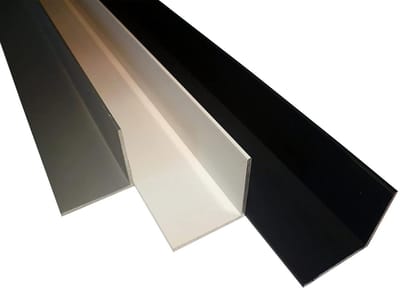 Aluminium Hoekprofiel - Gepoedercoat Metaal - Decoratieve Constructies - Weerbestendig Materiaal - 190-200 cm - Antraciet