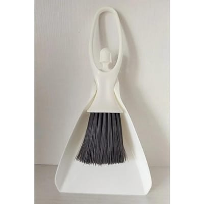 Ensemble de petits balais et pelles à poussière, Mini balai, brosse de nettoyage de bureau, Gadget d'essuyage du clavier, petit balayage de la poussière blanc