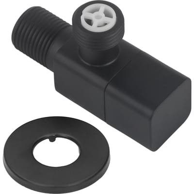 G1/2 Hoekventiel Mengkraan Waterstopventiel Badkamer Toilet Wastafel Accessoire Zwart black