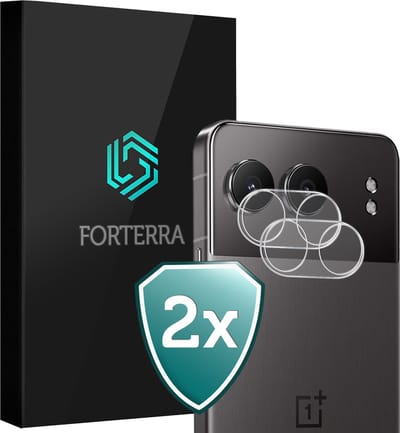 Forterra Camera Bescherming Geschikt voor Oneplus Nord 4 Camera Protector Glas - Lens Protector Geschikt voor Oneplus Nord 4 Screenprotector Camera Protector Gehard Glas - 2 PACK