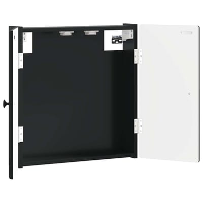 vidaXL - Dartbord - Kabinet - BREDA - Zwart - 52,5 - x - 10,5 - x - 53,5 - cm - Bewerkt - hout
