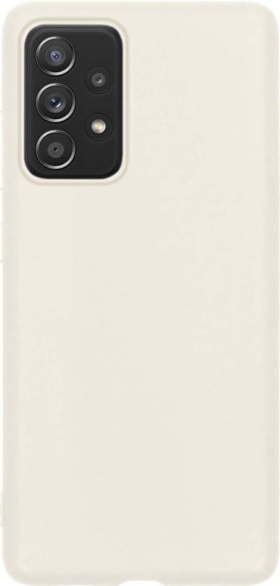Hoes - Geschikt voor Samsung Galaxy A52s 5G - Sterk & Shockproof - Hoesje Cover - Siliconen Case - Wit