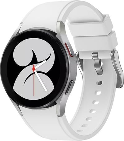 By Qubix - Geschikt voor Samsung Galaxy Watch bandje - Siliconen sportband 20mm - Wit - Geschikt voor Samsung Galaxy Watch 7 (40 & 44mm) - Galaxy Watch FE - Galaxy Watch 6 - Galaxy Watch 6 Pro - Galaxy Watch 5 - 5 Pro - Galaxy Watch 4 - 4 Classic