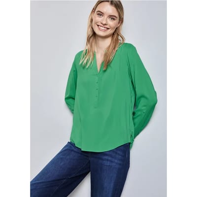Basic blouse in effen kleur