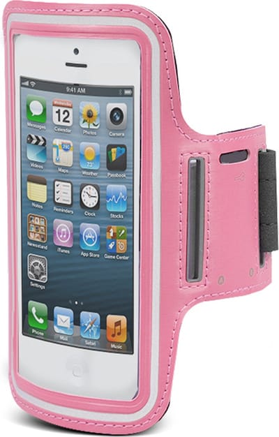 Maclean - Hoes voor schoudertelefoon - Roze - 4,8"