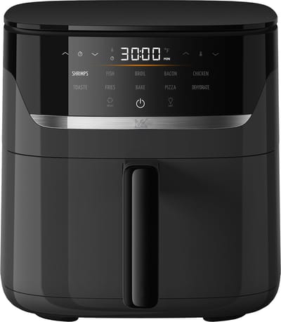 Maison & Kitchen Airfryer - Heteluchtfriteuse - PFAS-vrij - 1500W - 5L Inhoud - 80ºC tot 200ºC - Zwart