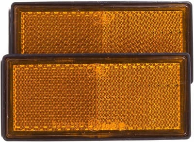 Benson Zelfklevende reflectoren - rechthoekig - oranje - 86 x 40 mm - 2 stuks