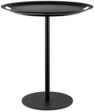 Alessi Jasper Morrison Op-la bijzettafel met afneembare plateau D48cm H52cm zwart
