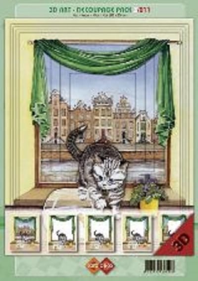 Card Deco - 3D Art decoupage - 2025104 - Poes
