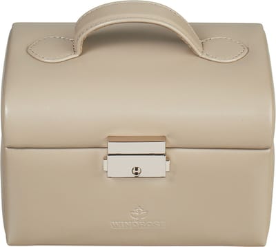 Windrose Sieradendoos / Juwelendoos - Leer - Merino Moda - Beige