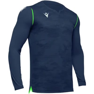 Macron Ares Keepershirt Lange Mouw Kinderen - Antraciet / Fluogeel | Maat: 7-8 Y