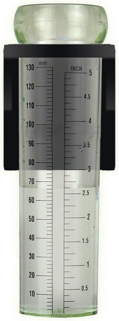 Regenmeter - Meetinstrument Regen - Tuinieren - Snel afleesbaar - 12.5 cm - Naturel