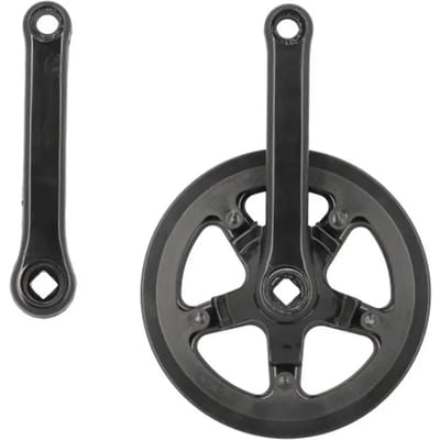 Enkelassig crankstel met dubbele flenskeuze Sélection CGN Cycle City 38D L152